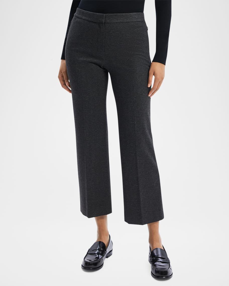 Herringbone Knit Cropped Pants Product Image