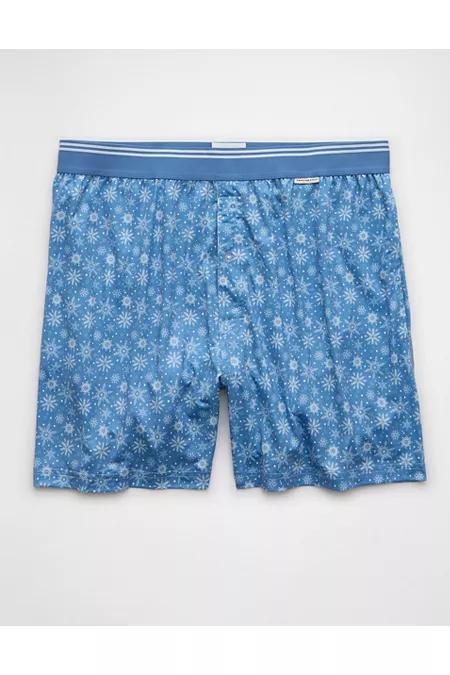 AEO Mens Tiny Snowflakes Ultra Soft Pocket Boxer Short Mens Product Image