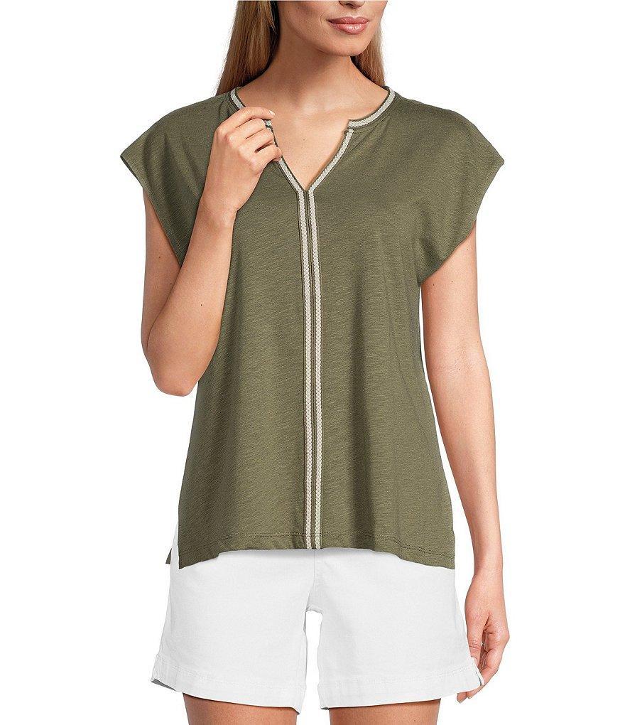 Westbound V-Neck Cap Sleeve Top Product Image