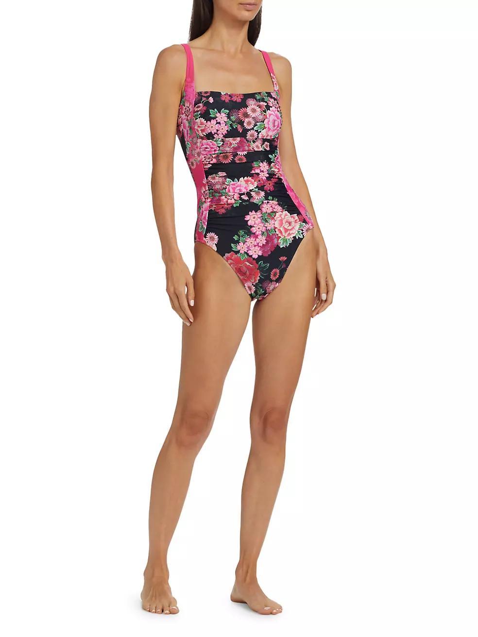 Ruched One-Piece Swimsuit Product Image