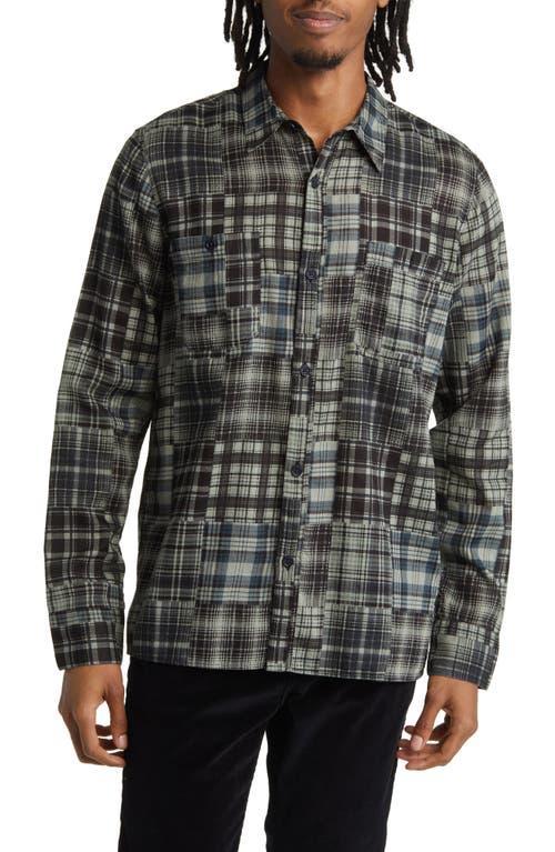 Officine Gnrale Ahmad Patchwork Plaid Button-Up Shirt Product Image