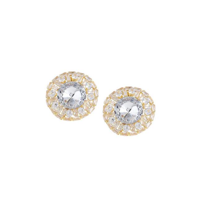 Sohi Womens Circular Stud Earrings Product Image