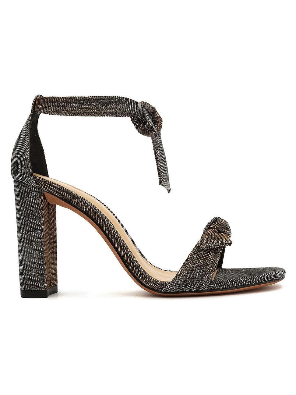 Womens Clarita Shimmery Block-Heel Sandals Product Image