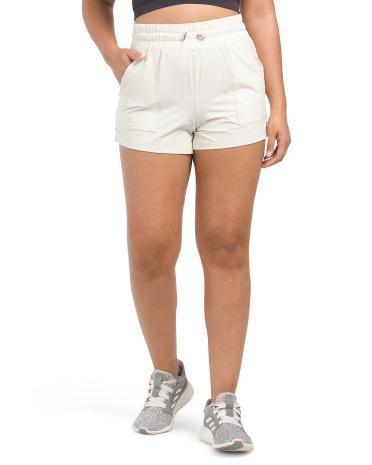 Crinkle Woven Shorts for Women Product Image