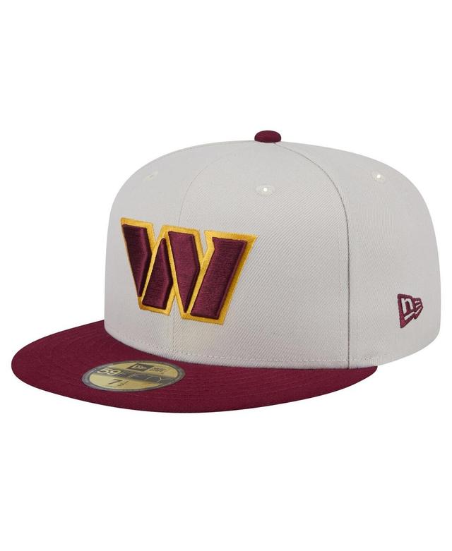 New Era Mens Washington Commanders Stoney 59FIFTY Fitted Hat - Stone Product Image