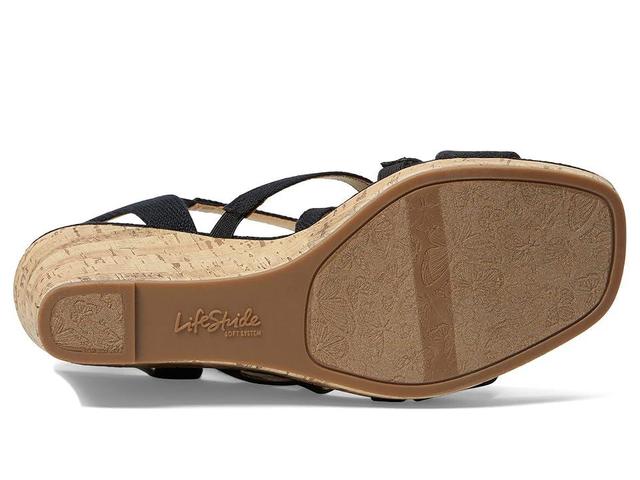 LifeStride Indigo Strappy Sandals - Gold Product Image