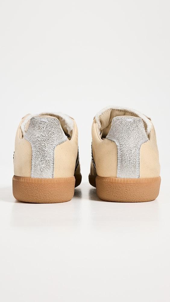 Maison Margiela Distressed Mixed Materials Replica Sneakers | Shopbop Product Image