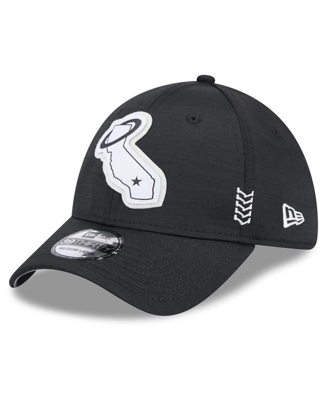 Mens New Era Black Los Angeles Angels 2024 Clubhouse 39THIRTY Flex Fit Hat Product Image