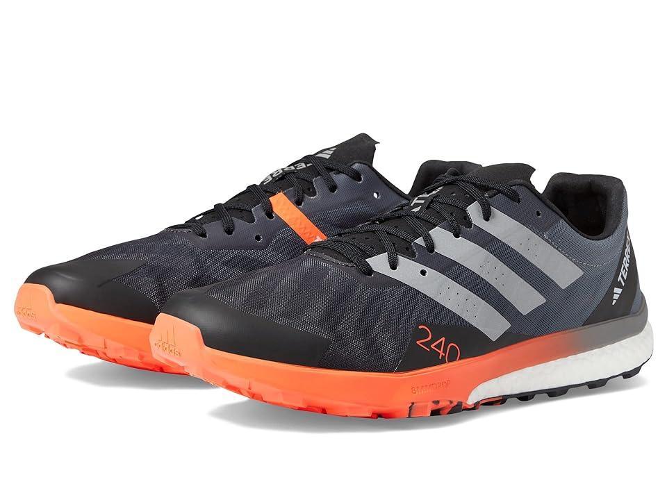 adidas Outdoor Terrex Speed Ultra Matte Silver/Solar Red) Men's Shoes Product Image