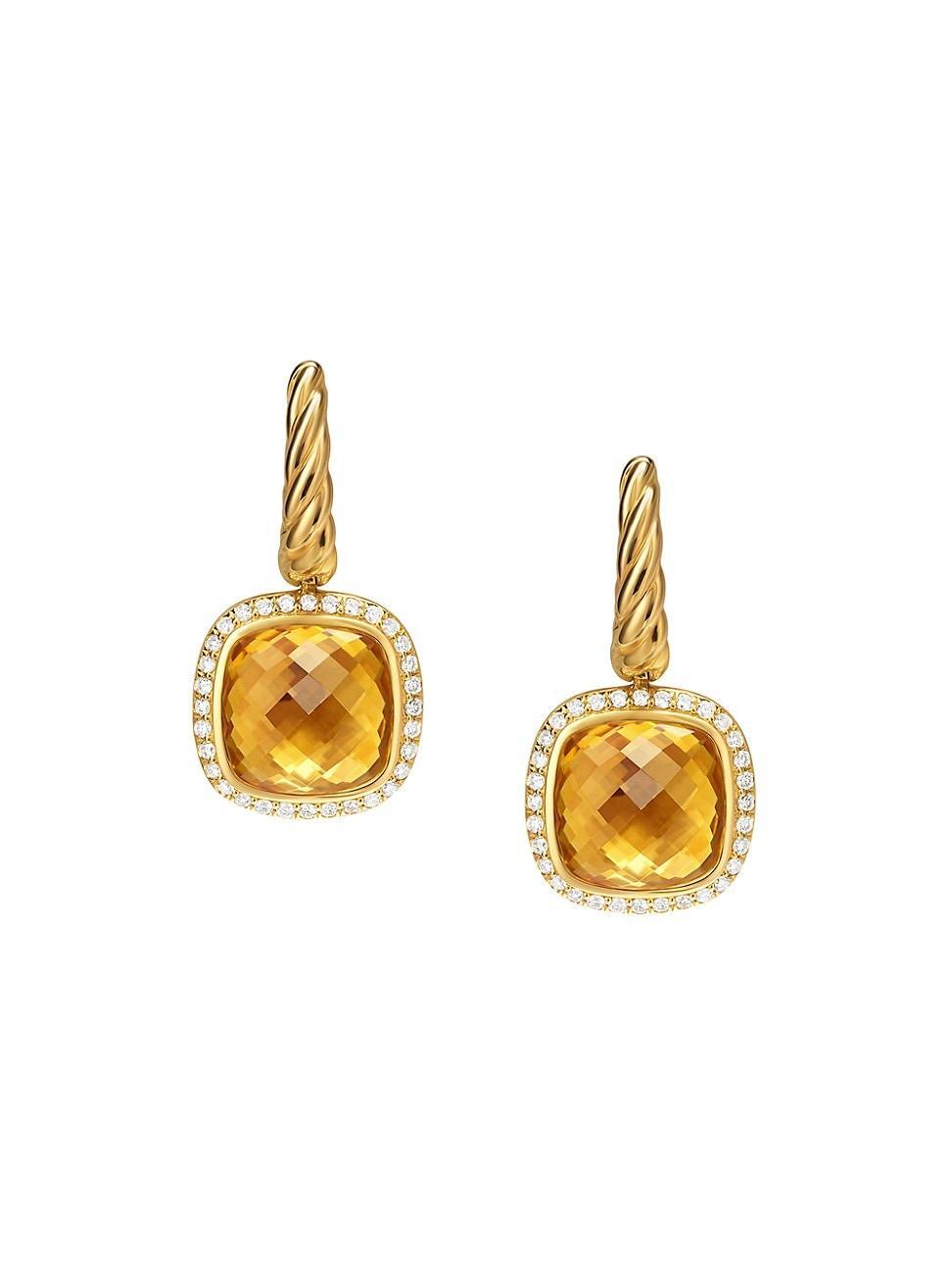 Womens Albion Drop Earrings in 18K Yellow Gold Product Image