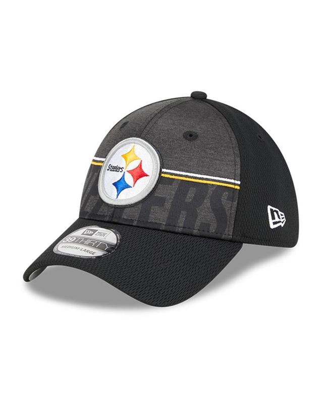 Mens New Era Black Pittsburgh Steelers 2023 Nfl Training Camp 39THIRTY Flex Fit Hat Product Image