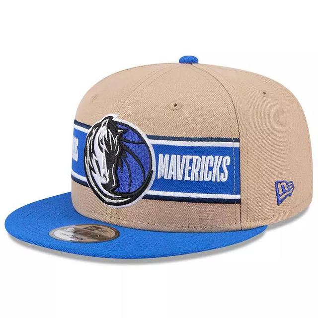 Mens New Era Tan/Blue Dallas Mavericks 2024 NBA Draft 9FIFTY Snapback Hat Product Image