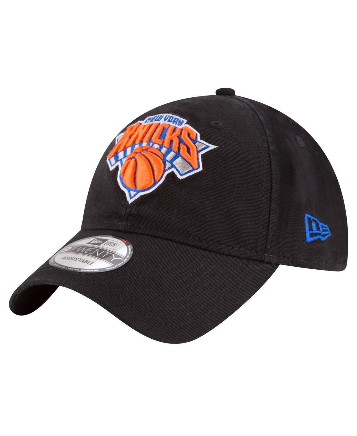 Mens New Era Black New York Knicks Team 2.0 9TWENTY Adjustable Hat Product Image