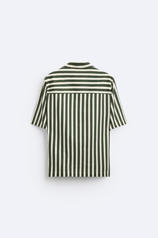 LINEN - VISCOSE STRIPED SHIRT Product Image