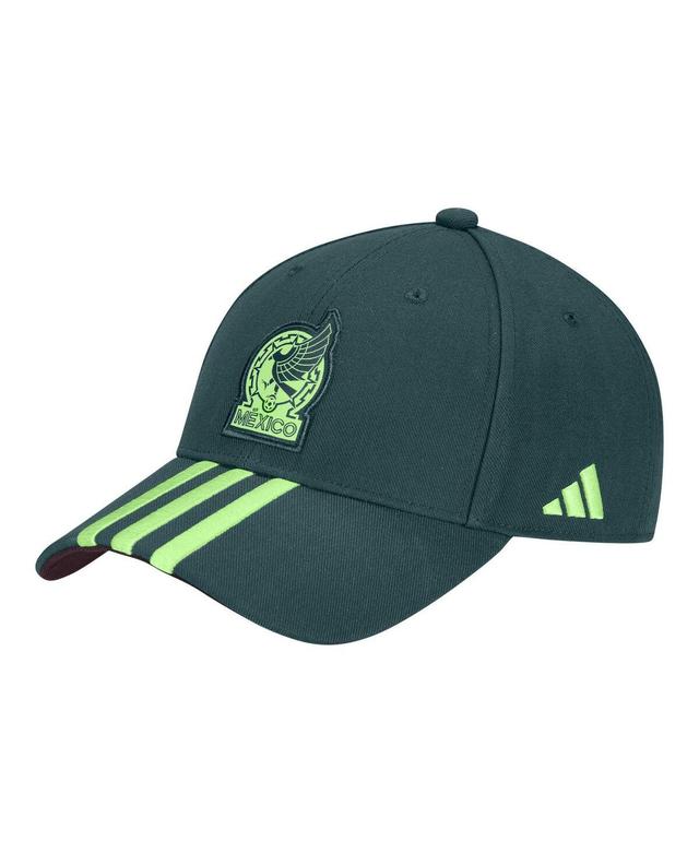 Adidas Mens Green Mexico National Team Dad Adjustable Hat - Tecobu Product Image