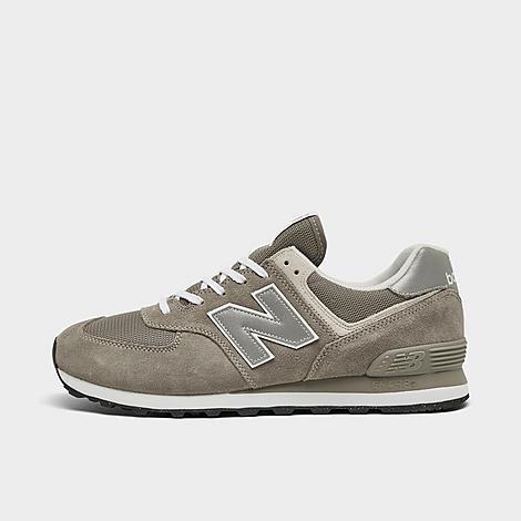 New Balance Mens New Balance 574 - Mens Running Shoes White/Grey Product Image