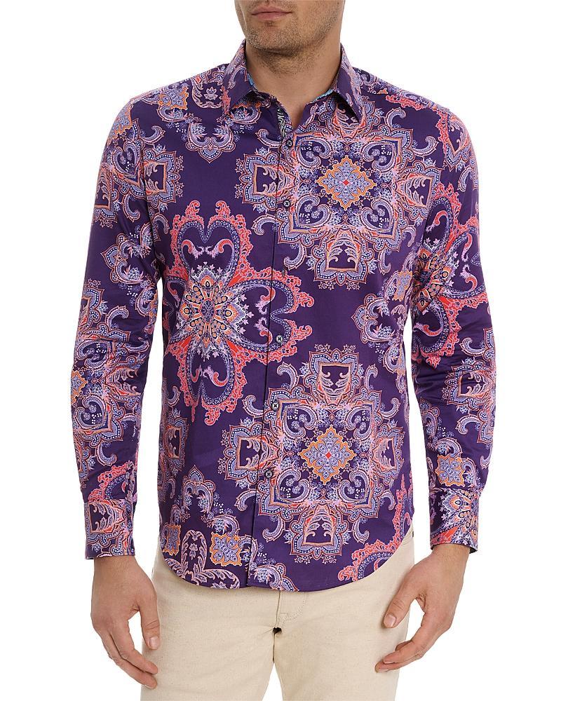 Robert Graham Casino Royale Cotton Blend Classic Fit Button Down Shirt Product Image