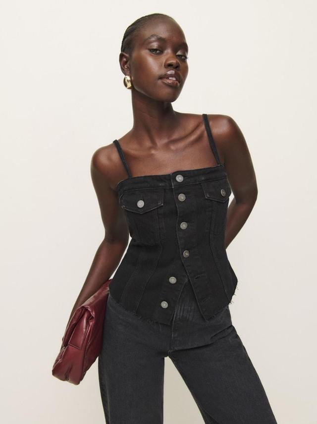 Coco Denim Bustier Top Product Image