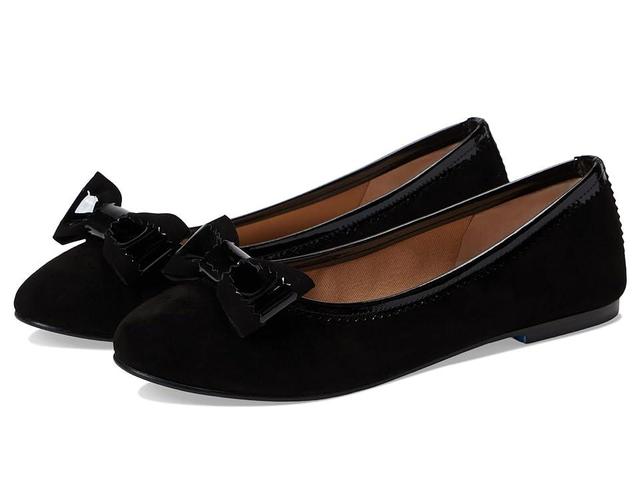 French Sole Blair (Black Suede/Patent) Women's Shoes Product Image