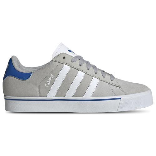 adidas Originals Mens adidas Originals Campus Vulcanized - Mens Soccer Shoes Grey/White/Blue Product Image