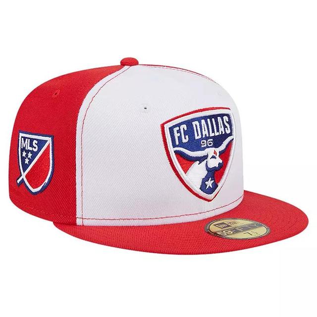 Mens New Era White/Red FC Dallas 2024 Kick Off Collection 59FIFTY Fitted Hat Product Image