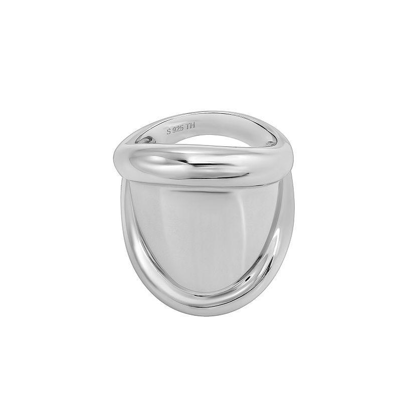 Sterling Silver Bold Cocktail Ring, Womens Product Image