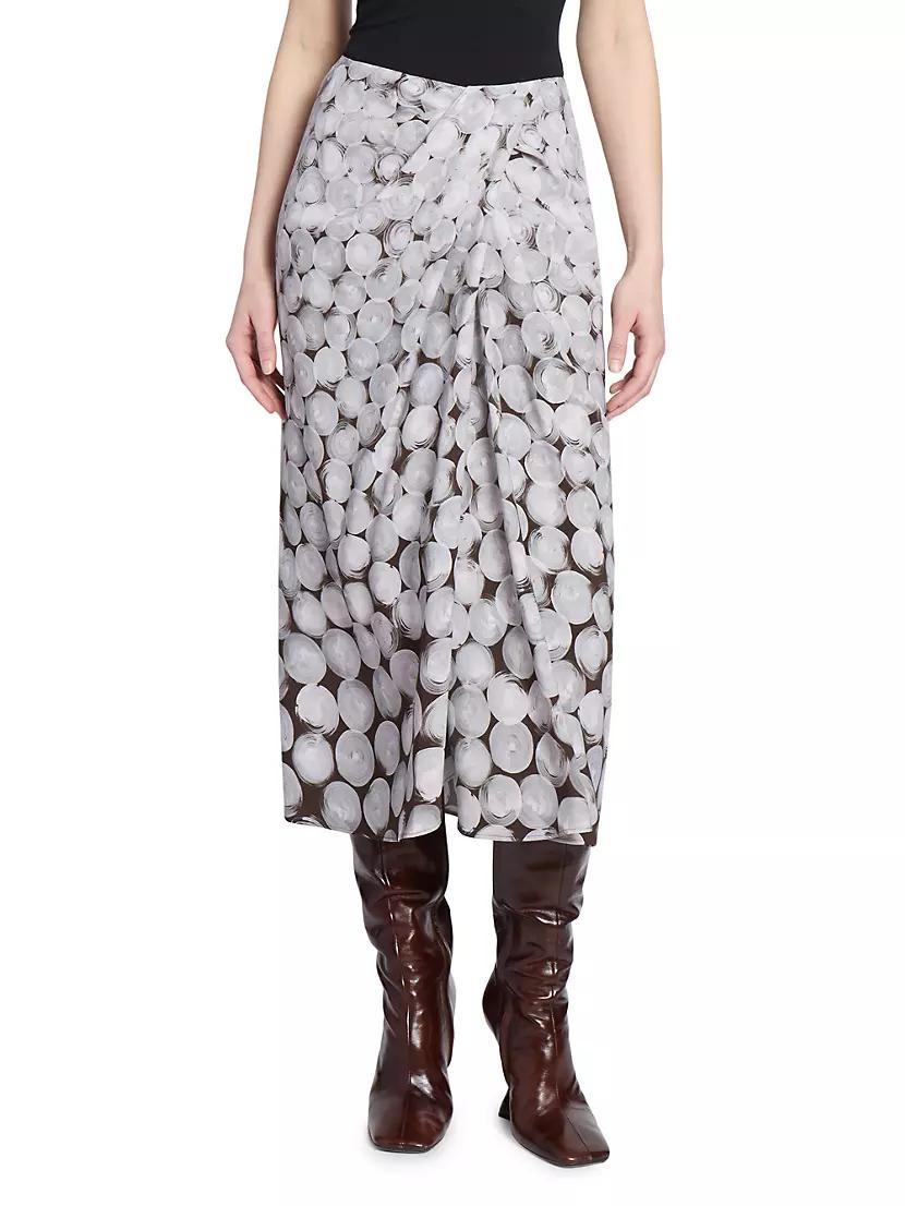 Sampa Draped Printed Midi-Skirt Product Image