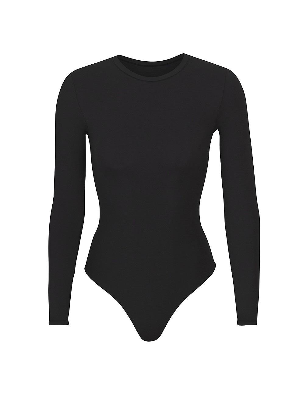 SKIMS Fits Everybody Long Sleeve Crewneck Bodysuit Product Image