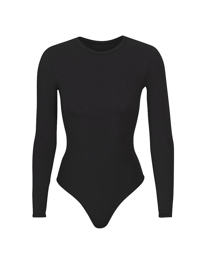 SKIMS Fits Everybody Long Sleeve Crewneck Bodysuit Product Image