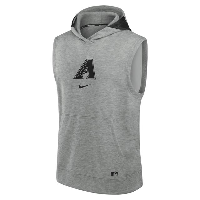 Arizona Diamondbacks Authentic Collection Early Work Mens Nike Mens Dri-FIT MLB Sleeveless Pullover Hoodie Product Image