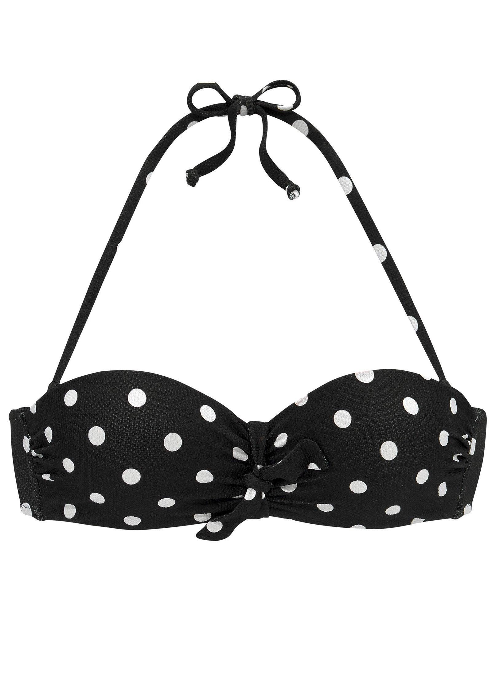 Bandeau Bikini Top - Retro Dots Product Image