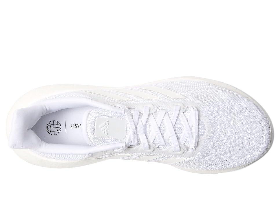 adidas Running Pureboost Jet (White/White/Black) Men's Shoes Product Image