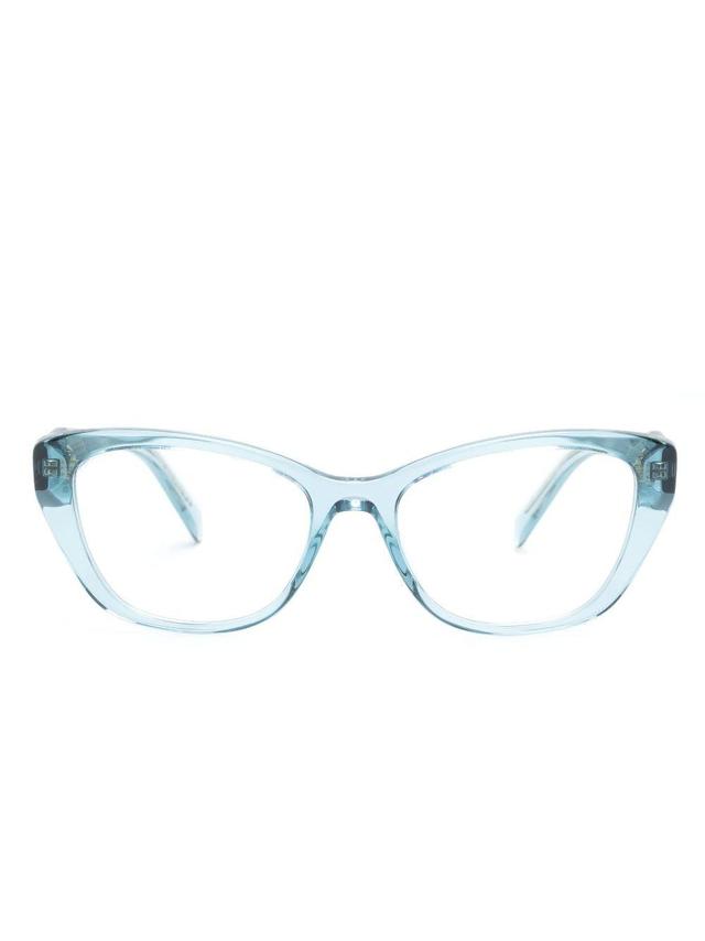 Cat-eye Frame Glasses In Blue Product Image