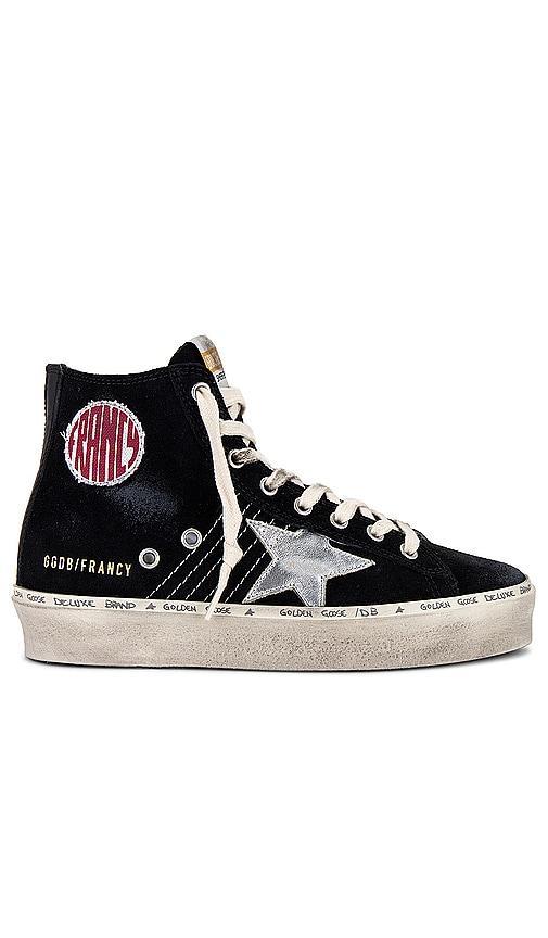 Golden Goose Hi Francy Sneaker in Black. Size 35, 36, 37, 38, 39. Product Image