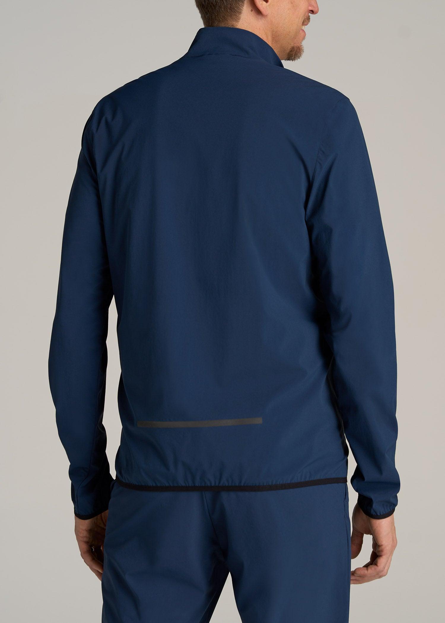 Tall Men's Softshell Jacket for Outdoor Training in Marine Navy Male Product Image