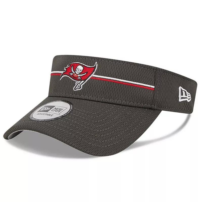 Mens New Era Pewter Tampa Bay Buccaneers 2023 NFL Training Camp Adjustable Visor Product Image