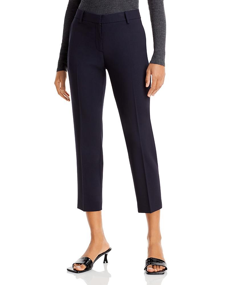 Womens Treeca Skinny-Leg Cropped Classic Suiting Pants product image