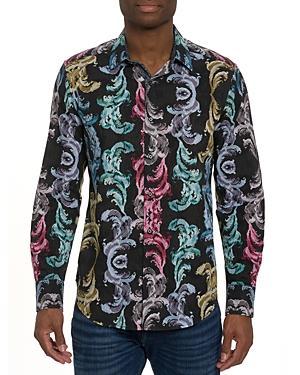 Mens Balzars Paisley Button-Front Shirt Product Image