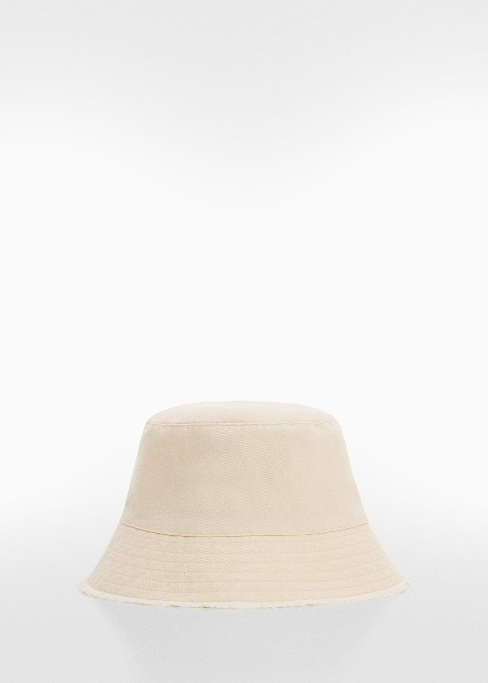 MANGO - Frayed bucket hat - One size - Women Product Image