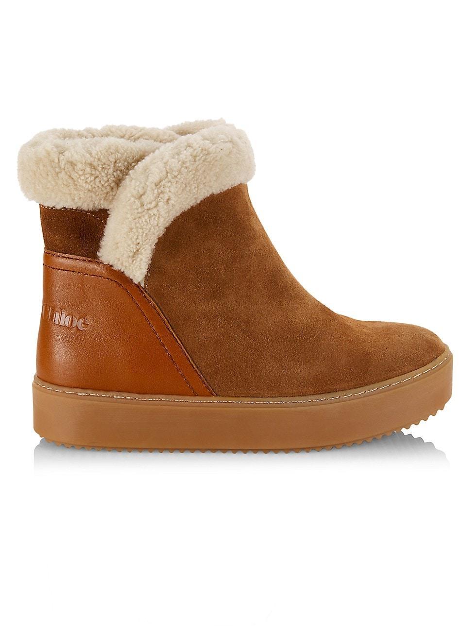 Womens Juliet Shearling-Trimmed Boots Product Image