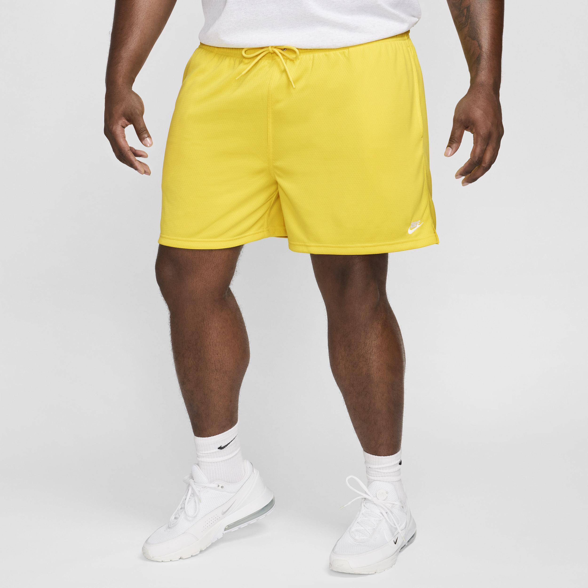 Nike Mens Club Flow Mesh Shorts - White/Lightening Product Image