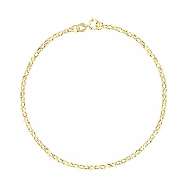 PRIMROSE 14k Gold Diamond-Cut Belcher Chain Bracelet, Womens 14k Yellow Gold Product Image