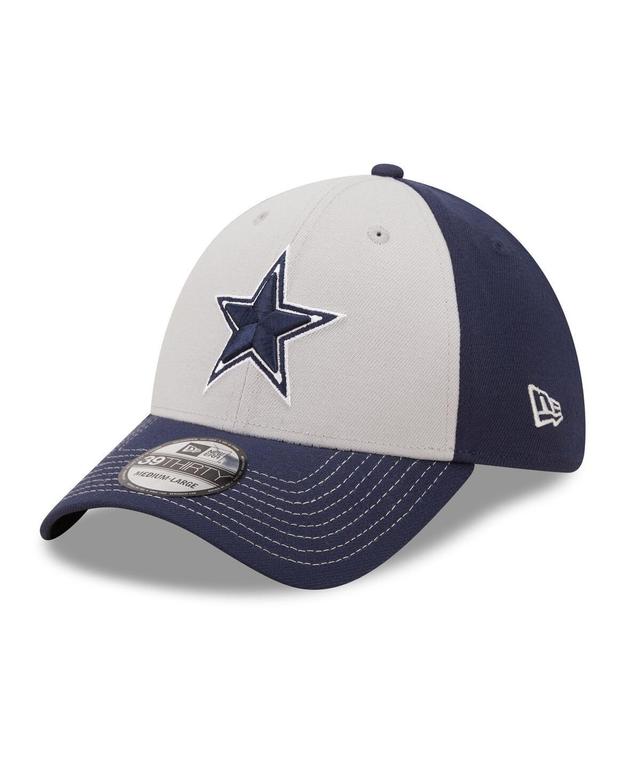 Mens New Era Gray/Navy Dallas Cowboys Classic 39THIRTY Flex Hat Product Image