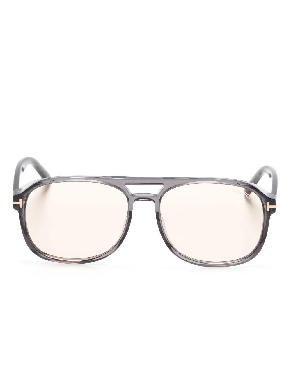 Pilot-frame Sunglasses In Grey Product Image