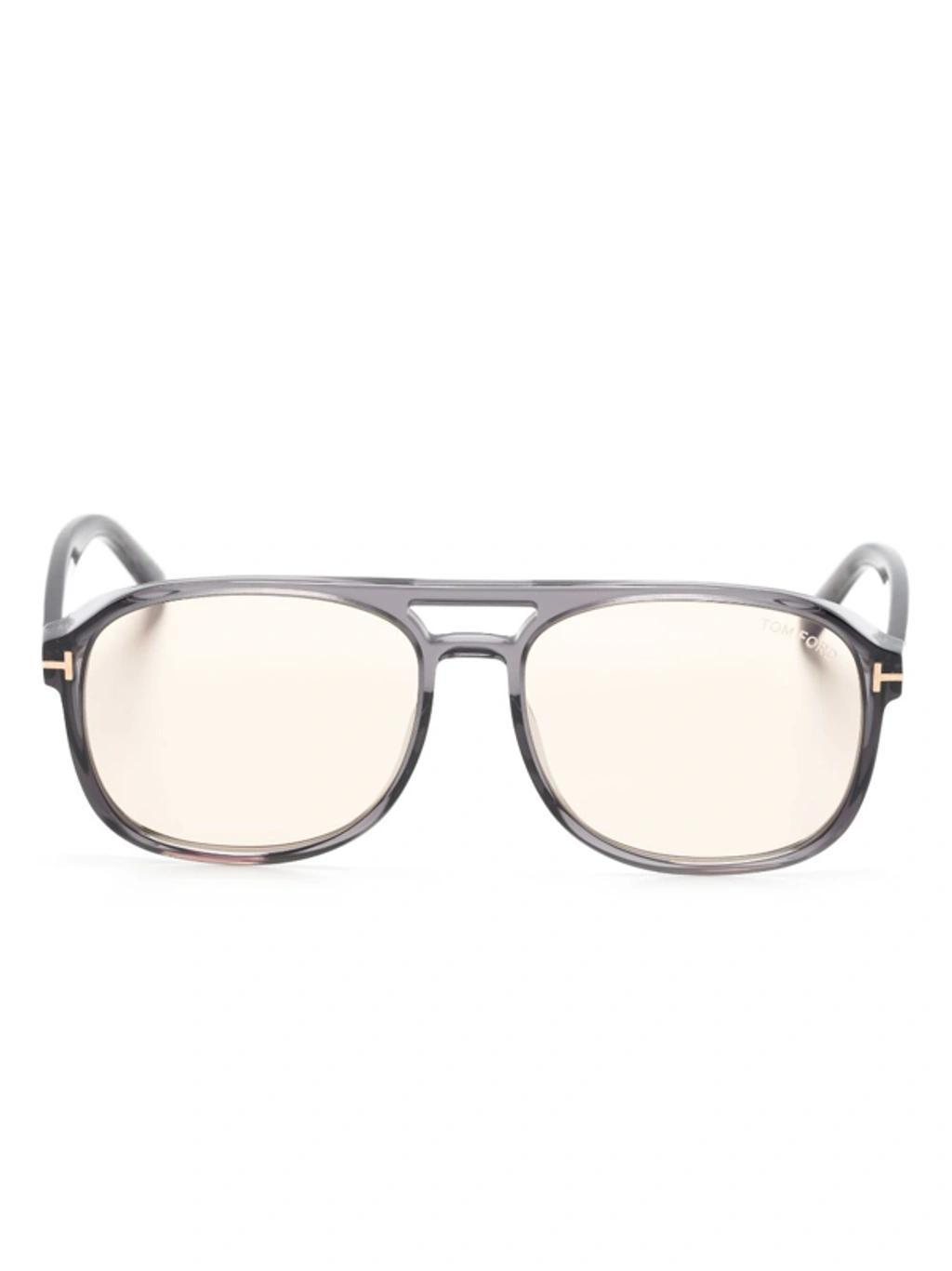 Pilot-frame Sunglasses In Grey Product Image