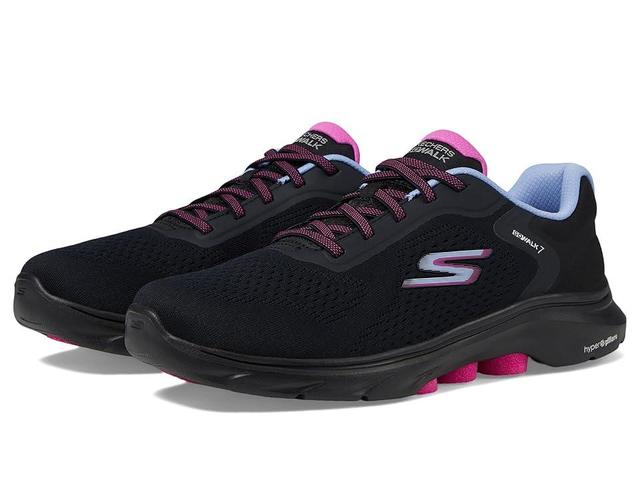 SKECHERS Performance Go Walk 7 - Cosmic Waves Athletic Walking Sneaker Multi) Women's Walking Shoes Product Image