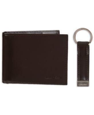 Men's RFID Slimfold Wallet & Key Fob Set Product Image