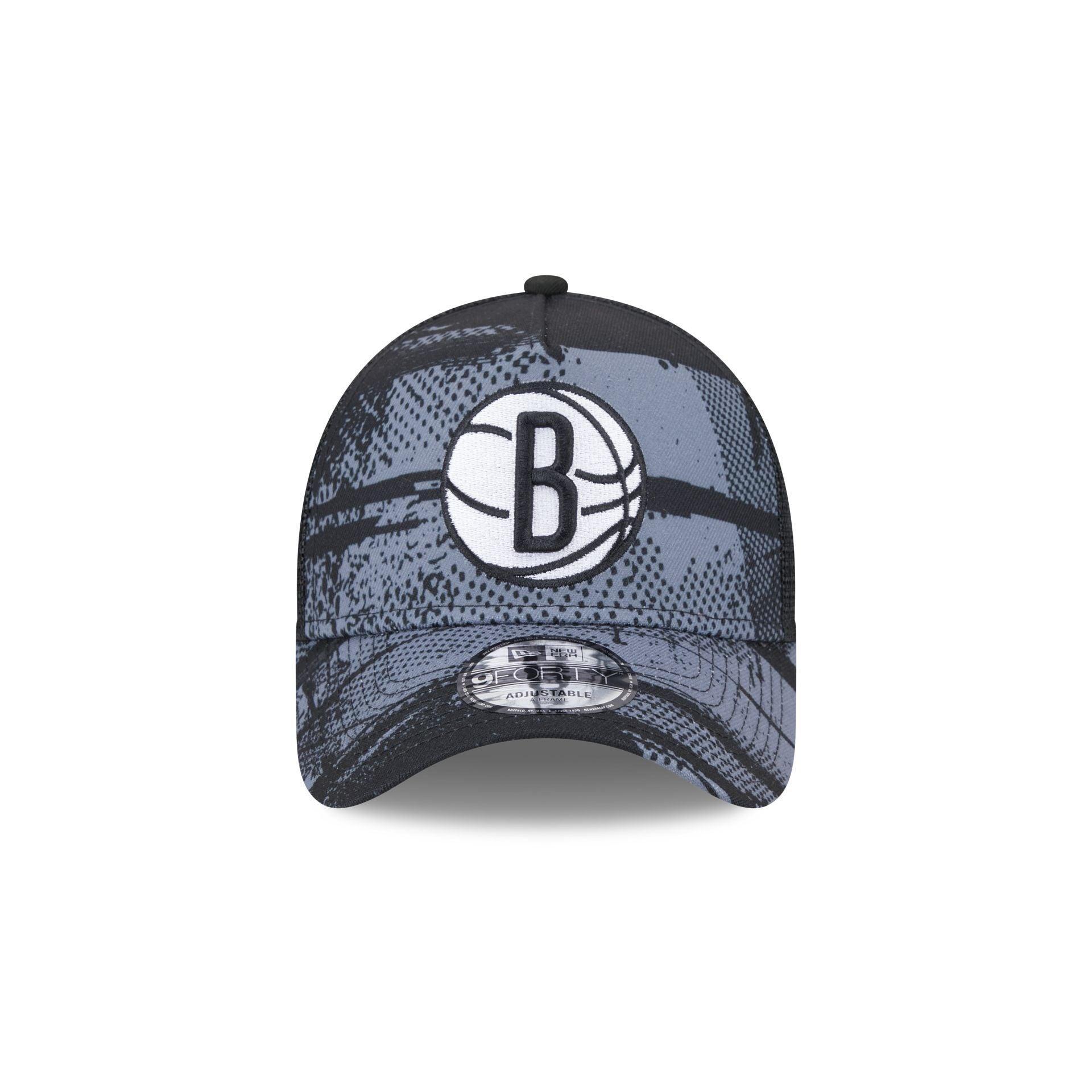 Brooklyn Nets 2024 Tip-Off 9FORTY A-Frame Trucker Hat Male Product Image