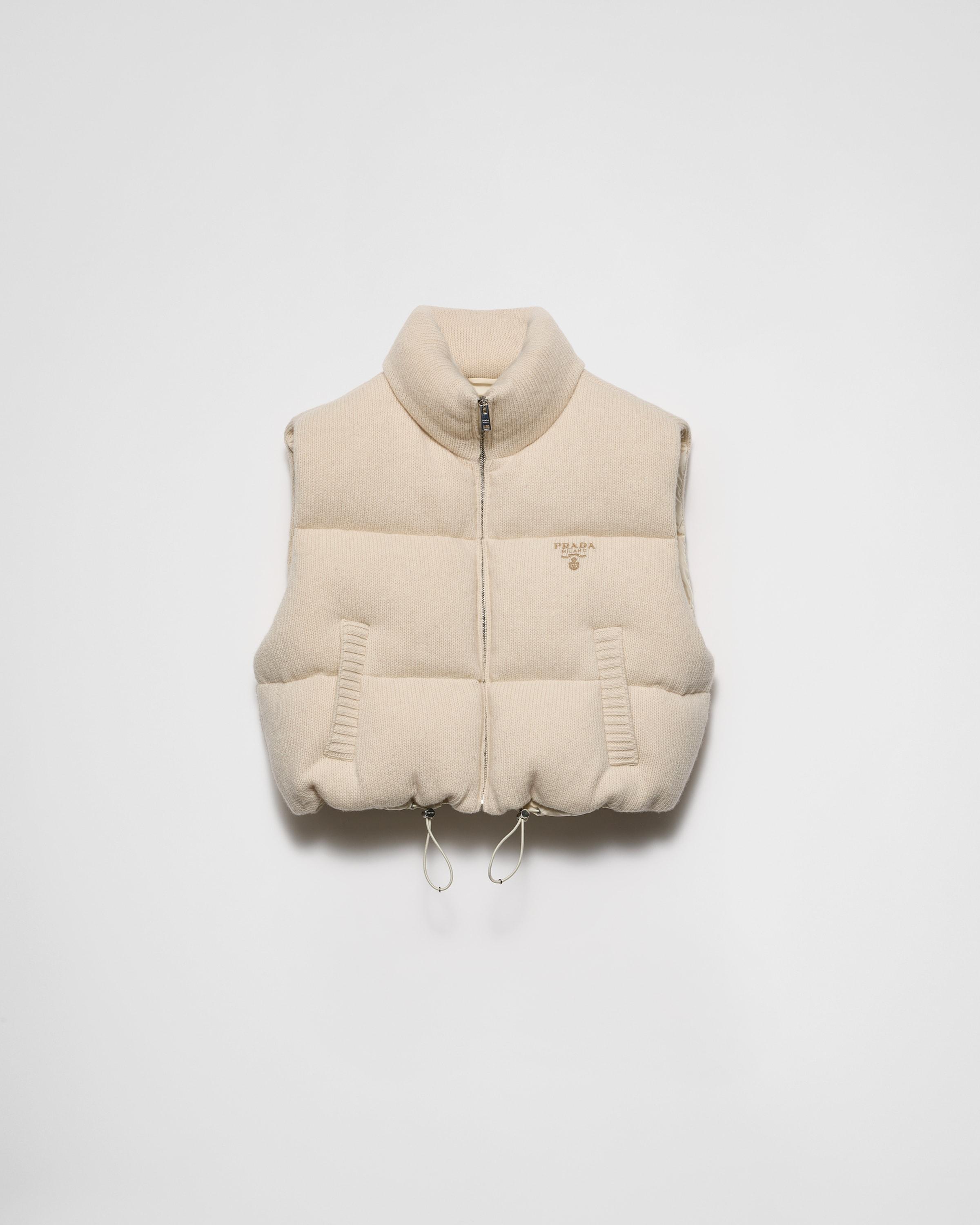 Wool and cashmere down vest Product Image