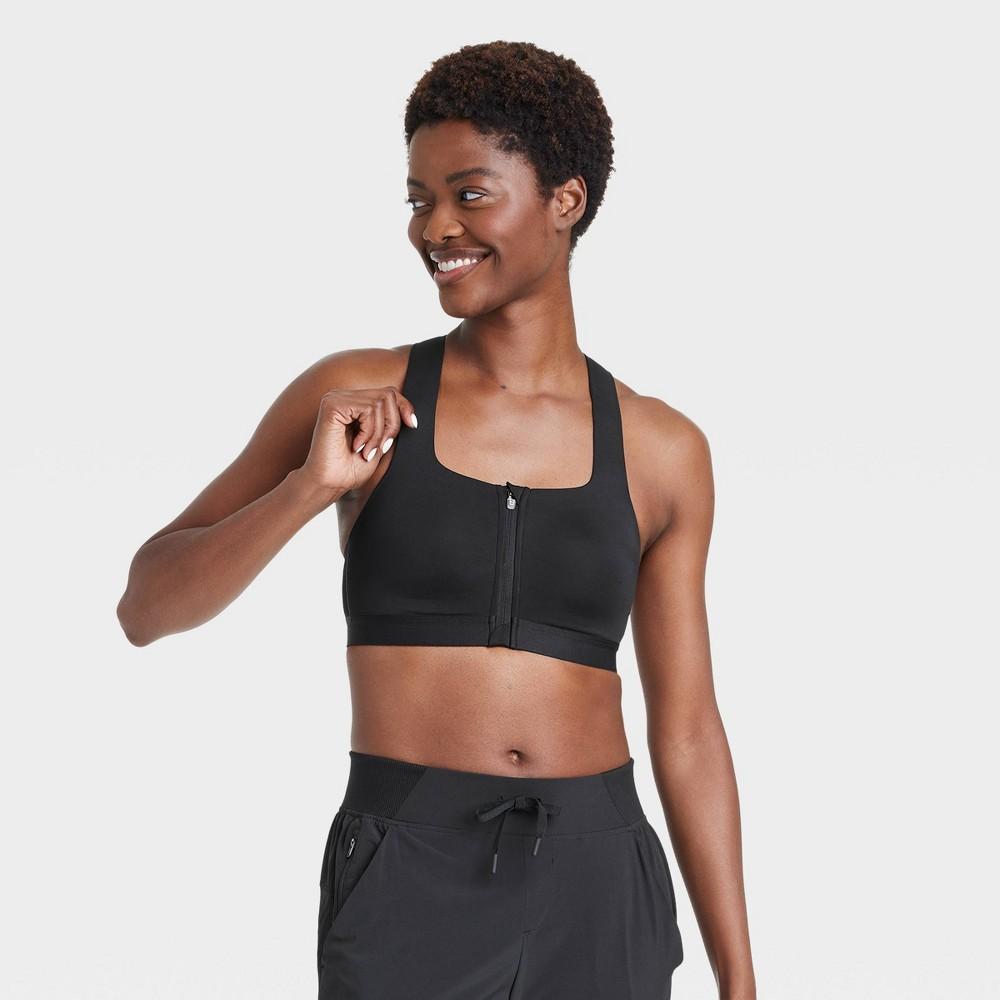 Womens High Support Sculpt Zip-Front Sports Bra - All in Motion Product Image